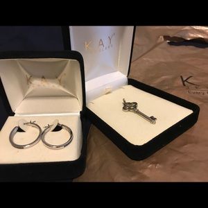 Kay Jewelers black diamond set